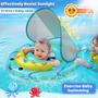 Imagem de Boia de Piscina Infantil AnbQuik com Dossel UPF 50+ (6 a 24 Meses)