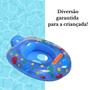 Imagem de Boia Infantil C/ Assento Colorido Inflável 64x43cm - Funs