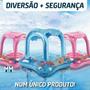 Imagem de Boia Infantil Com Cobertura Inflável Piscina Bebe Capota Solar Infantil Kids Baby Float Proteção