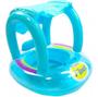 Imagem de Boia Para Bebês Com Assento E Cobertura Baby Boat - Azul 70x65x55