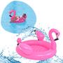 Imagem de Boia piscina Flamingo Rosa Infantil Grande 110x104x94cm p/ piscina