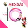 Imagem de Boia Redonda Circular Inflável Criança Colorida Minnie Disney Viagem Praia Carrinho Infantil Unissex