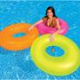 Imagem de Boia Redonda Inflável Neon Grande 91cm Piscina Praia Bestway