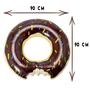 Imagem de Boia Resistente Donut Cobertura de Chocolate Gigante 90cm