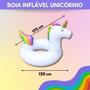 Imagem de Boia Unicornio Gigante Piscina Inflável 120cm Adulto Criança