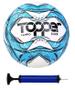 Imagem de Bola Campo Topper Slick Azul + Bomba De Ar