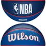 Imagem de Bola de Basquete Esportiva NBA Logotipo Times Tamanho 7 Tribute Design Vibrante Wilson