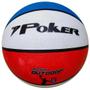 Imagem de Bola de Basquete Poker Outdoor 7 - Branco e Azul