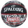 Imagem de Bola de Basquete Spalding Graffiti Tam 7 Preta e Vermelha