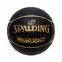 Imagem de Bola de Basquete Spalding Highlight Star - Preto/dourado