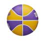 Imagem de Bola De Basquete Wilson NBA Team Retro Mini La Lakers