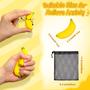 Imagem de Bola de brinquedo Stress Relief Banana Fidget, 50 unidades com bolsa de armazenamento