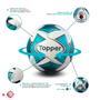 Imagem de Bola de Futebol de Campo Topper Slick 22 TechFusion + Bomba de Ar