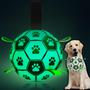 Imagem de Bola de Futebol Glow in the Dark QDAN para Cães Grandes