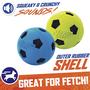 Imagem de Bola de Futebol Nerf para Cães - 2 Unidades com Crunch Interativo (7,6cm)