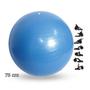 Imagem de Bola de ginástica azul yoga e pilates 75cm resistente