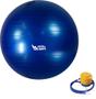 Imagem de Bola de Ginástica Gym Ball Inflável Com Bomba 55cm - Azul