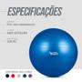 Imagem de Bola de Ginástica Gym Ball Inflável com Inflador 75cm - Azul