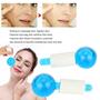 Imagem de Bola De Massageador Facial Cuidados Pele Gelo Azul