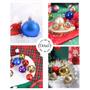 Imagem de Bola de Natal 24 Unidades Glitter 5cm Bolinhas Decoração