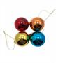 Imagem de Bola De Natal Color 15 Unidades Colorido Enfeite Natalino Bolinhas Decoração De Árvore E Outros