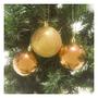 Imagem de Bola de Natal Dourada Mista 6cm - 20 Unidades