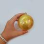 Imagem de Bola de Natal em Tubo - Perolado Ouro - 8cm - 6 unidades - Cromus - Rizzo