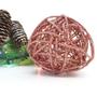 Imagem de Bola de Natal Ratan Rose Gold - ø 7,5 cm - 1 unidade - Cromus - Rizzo