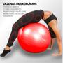 Imagem de Bola de Pilates 55cm Bola Suiça para Yoga e Ginástica Fisioterapia Alongamento Exercícios em Casa