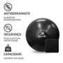 Imagem de Bola de Pilates 75 cm Muvin  Com Bomba  Antiestouro  Suporta até 300kg  Ginástica  Yoga Fitness + Luva EVA