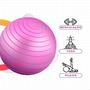 Imagem de Bola De Pilates Suíça 55 Cm Fisioterapia Yoga Academia