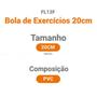 Imagem de Bola de Treinamento Overball Funcional Pilates 20cm Hidrolight