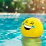 Imagem de Bola De Vinil Inflável Grande Praia Piscina Festa Com Carinhas Smile