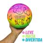 Imagem de Bola de Vinil Pula Pula Neon Atacado Dente de Leite Bolinha Infantil Inflável Pingo Futebol 45 Unidades
