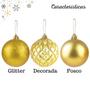 Imagem de Bola Decorativa Natal Diamantes - Tamanho Nº 05 (18 Und)