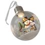 Imagem de Bola Enfeite Arvore Natal Natalino Kit 6 Unidades Led Papai Noel Decoraçao Luz Iluminaçao Suave Ambiente Festa Fim de Ano Celebraçao Evento