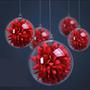 Imagem de Bola Esfera Acrilica 6,5cm para decoração natal lembrancinha - 10 unidades