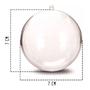 Imagem de Bola Esfera Acrílico 1ªlinha Transparente 7cm 30un Qualidade