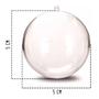 Imagem de Bola Esfera Acrílico Transparente 5Cm 10U Artesanato Enfeite