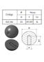 Imagem de Bola Esfera De Baquelite 25mm - Rosca M6 6X1,00