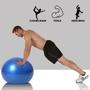 Imagem de Bola Exercício Funcional ginástica em azul yoga pilates 75cm resistente