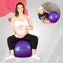 Imagem de Bola Fitness Roxa para Exercício Pilates Yoga Fisioterapia 65 cm Ginástica Alongamento Média