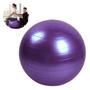 Imagem de Bola Fitness Roxa para Exercício Pilates Yoga Fisioterapia 65 cm Ginástica Alongamento Média