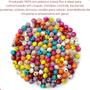 Bola Flor 08mm Em Plastico Com 500G - LADEIRA BIJUTERIAS Imagem de Bola Flor 08mm Em Plastico Com 500G