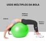 Imagem de Bola Grande De Plástico 75 Cm Verde Fitness Academia Pilates Em Casa Exercícios E Yoga sem Bomba