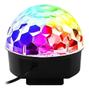 Imagem de Bola Maluca Led Cristal Rgb Bluetooth Usb Festas Iluminação