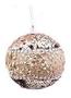 Imagem de Bola Natal Paetês Glitter Luxo 8cm - 4 Unidades Champanhe