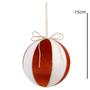 Imagem de Bola natalina decorada vermelho 15cm florarte