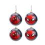 Imagem de Bola Natalina Disney 8Cm C/4 Avengers Homem Aranha 1118109