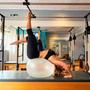 Imagem de Bola Pilates De Yoga 75cm Laranja Fisioterapia Fitness Academia Alongamento Treino Exercícios 200kg